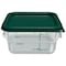 Carlisle Foodservice Squares Polycarbonate Food Storage Container, 2 qt, 7.13 x 7.13 x 3.8, Clear, Plastic 1195007 - alternate 3